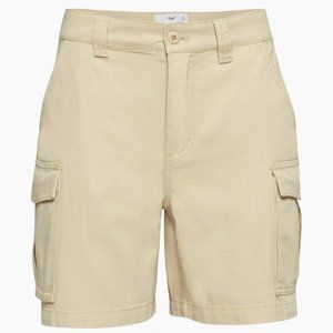 Aritzia Tna Lenox Cargo Shorts, Size 4, Flax Beige
